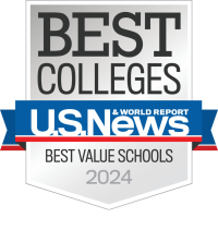 Badge for  ranked as best value school by US News and World Report, 2024